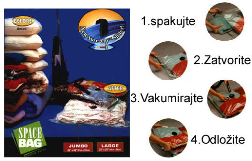 Vakum kese za garderobu