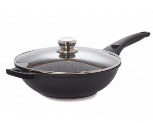 Wok tiganj sa staklenim poklopcem
