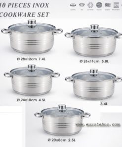 Komplet od 5 kuhinsjkih šerpi excelent line