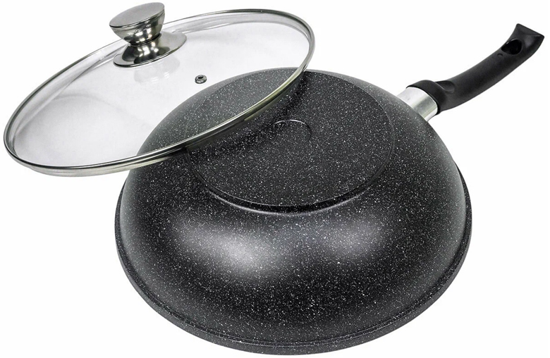 wok tiganj sa granitnim premazom i poklopac wok tiganj sa granitnim premazom i poklopac